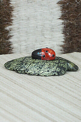 Ladybug Zuni Fetish Carving - Reynold Lunasee