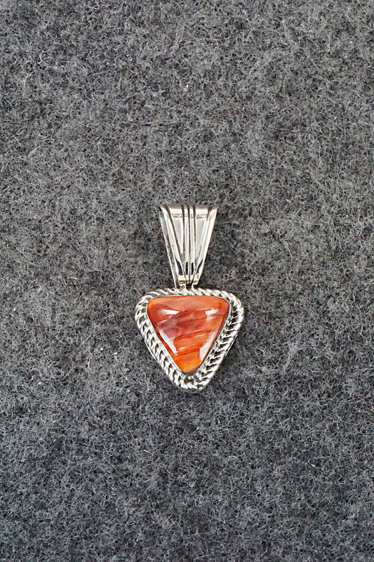 Spiny Oyster and Sterling Silver Pendant - Sadie Jim