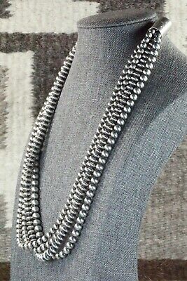 4 Strand Sterling Silver Pearl Necklace - Jan Mariano - High Lonesome Trading