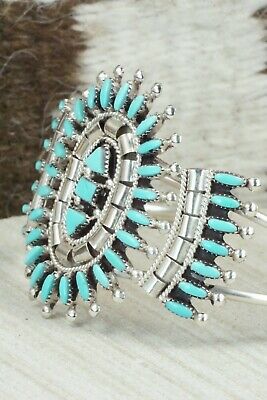 Turquoise & Sterling Silver Bracelet - Evonne Hastito