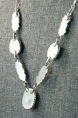 Navajo Turquoise & Sterling Silver Necklace - Lee Shorty