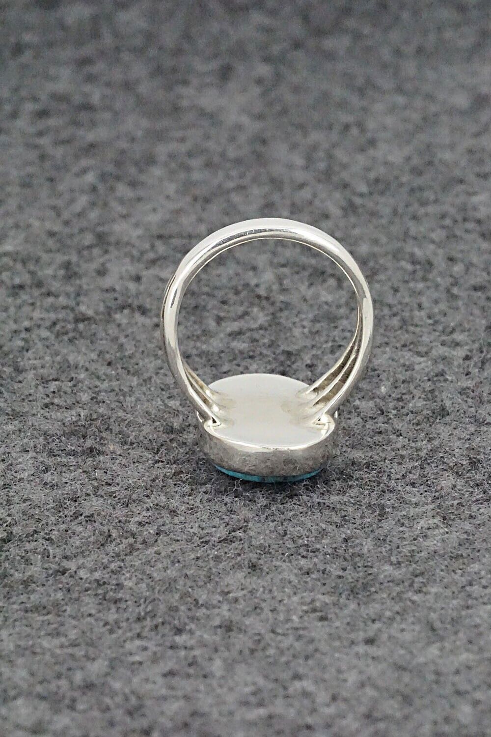 Turquoise & Sterling Silver Ring - Carlos Tsipa - Size 6.5