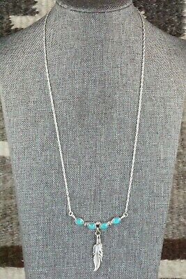 Turquoise & Sterling Silver Necklace - Verley Betone