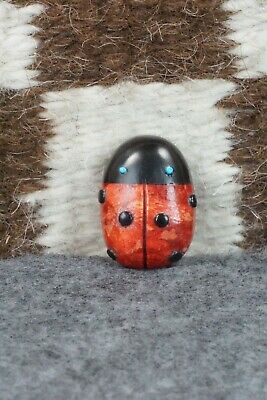 Lady Bug Zuni Fetish Carving - Reynold Lunasee