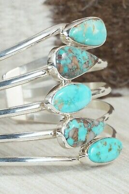 Turquoise & Sterling Silver Bracelet - Jones Delgarito