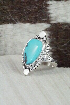 Turquoise & Sterling Silver Ring - Daniel Benally - Size 7.25