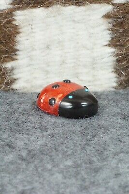Lady Bug Zuni Fetish Carving - Reynold Lunasee