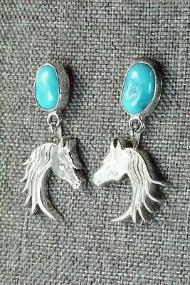Turquoise & Sterling Silver Earrings - Annie Spencer - High Lonesome Trading