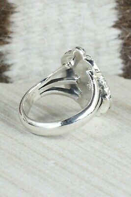 Turquoise & Sterling Silver Ring - Irvin Tsosie - Size 11.25