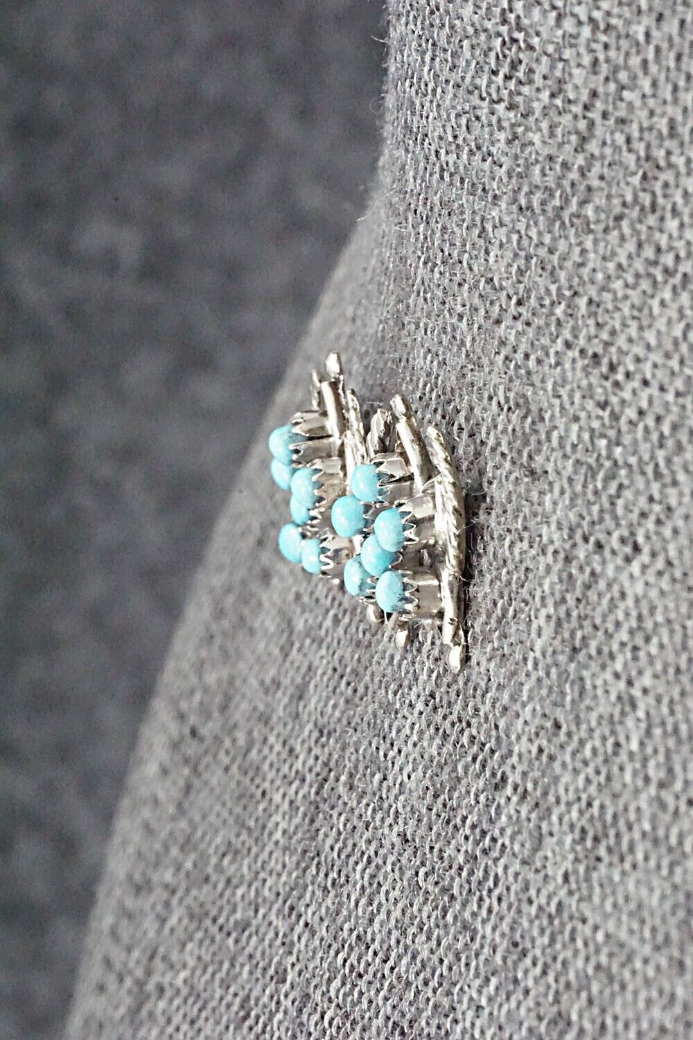 Turquoise & Sterling Silver Earrings - Wayne Johnson