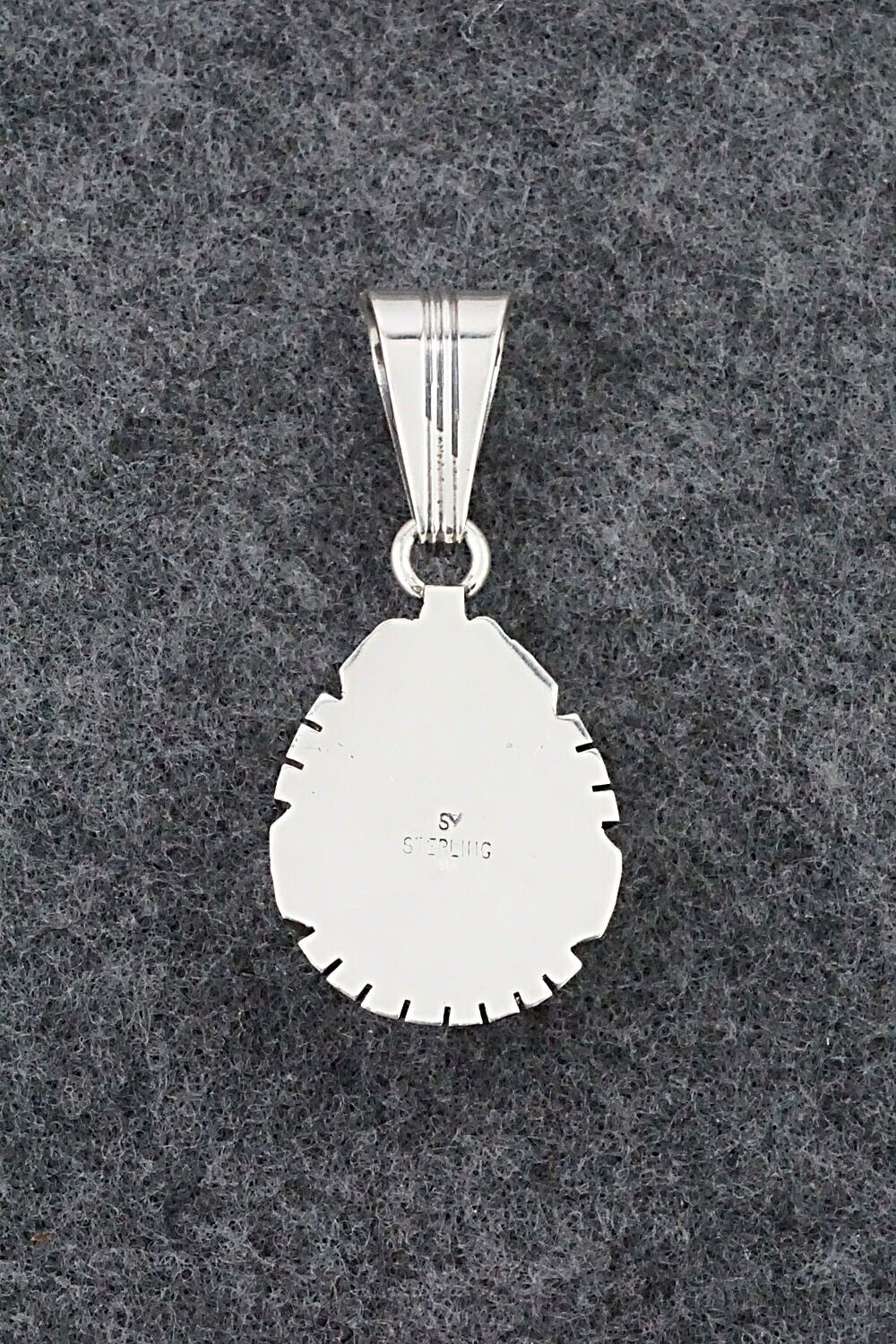 White Buffalo & Sterling Silver Pendant - Samuel Yellowhair