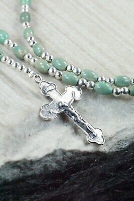 Turquoise & Sterling Silver Rosary - Navajo
