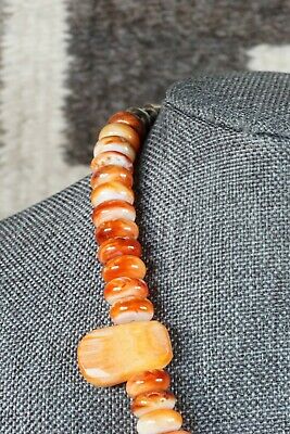 Santo Domingo Spiny Oyster & Turquoise Necklace - Lupe Lovato