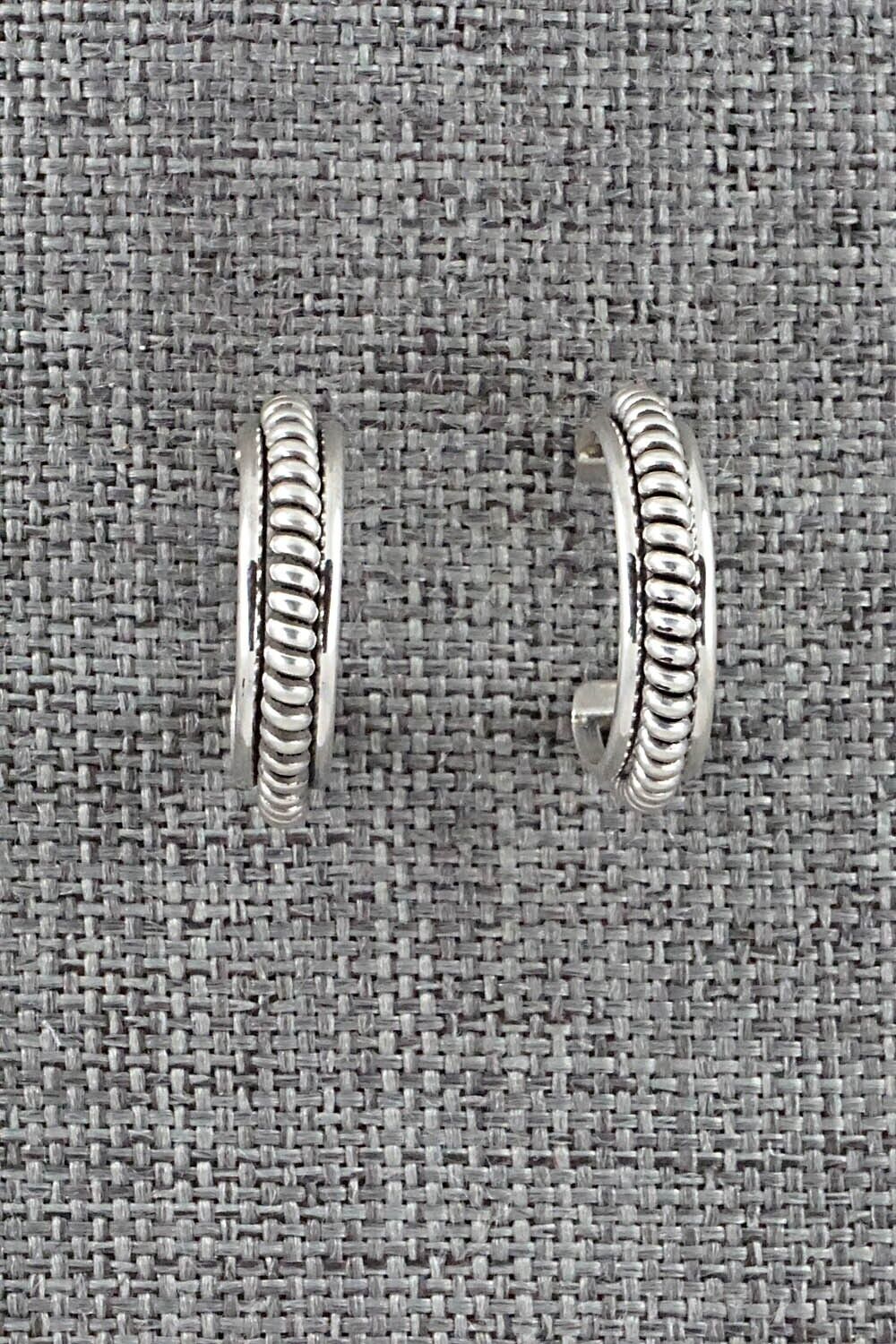 Sterling Silver Hoop Earrings - Elaine Tahe