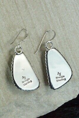 Turquoise & Sterling Silver Earrings - Alvin Joe