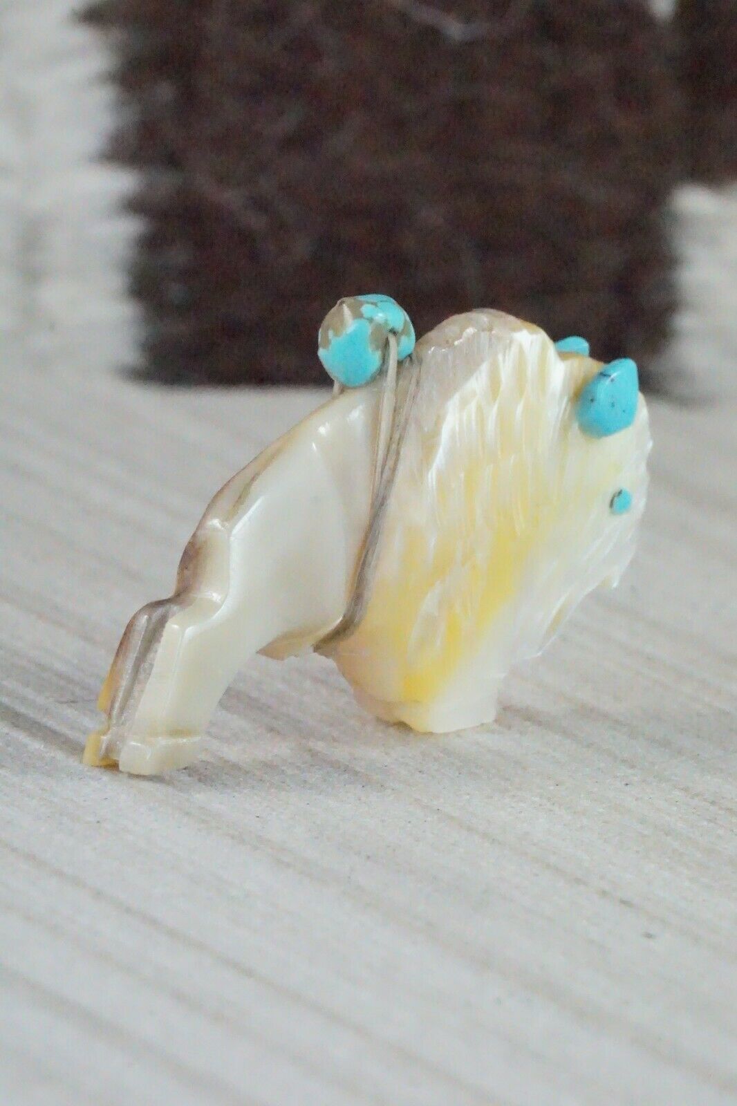 Buffalo Zuni Fetish Carving - Kevin Quam
