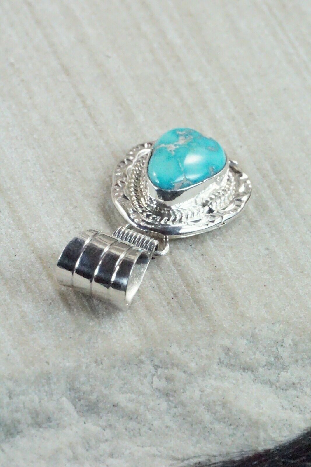 Turquoise & Sterling Silver Pendant - Davey Morgan