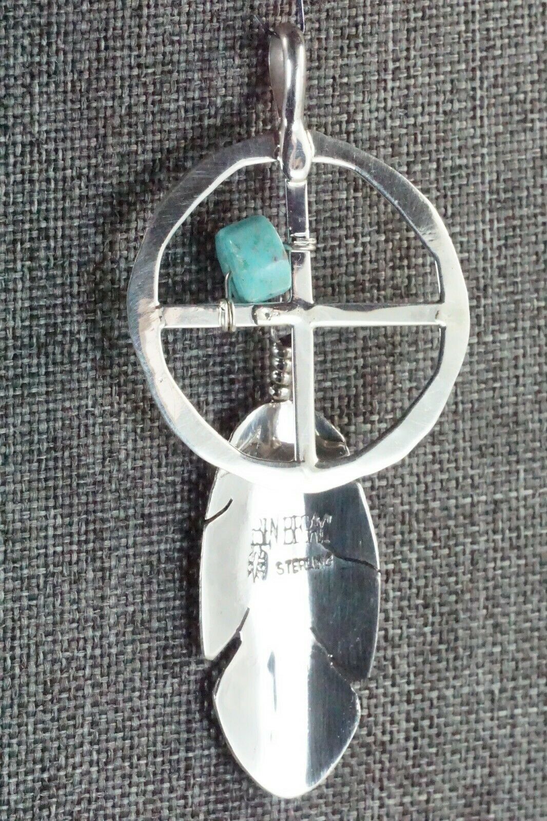 Turquoise & Sterling Silver Pendant - Ben Begay