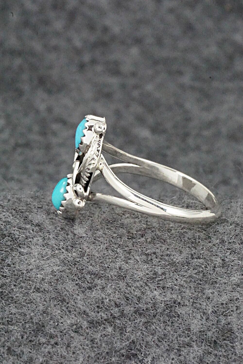 Turquoise & Sterling Silver Ring - William Begay - Size 9.25