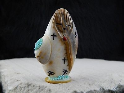 Corn Maiden Zuni Fetish Carving - Stuart Quandelacy - High Lonesome Trading