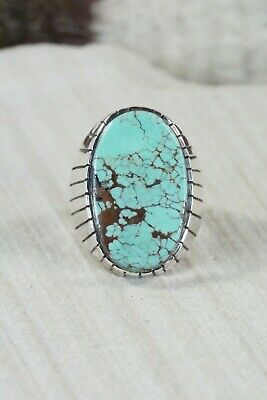 Navajo Turquoise and Sterling Silver Ring - Ray Jack - Size 10