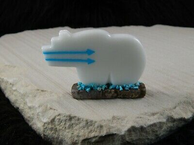 Bear Zuni Fetish Carving - Bernard Laiwakete - High Lonesome Trading