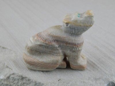 Bear Zuni Fetish Carving - Justin Natewa - High Lonesome Trading
