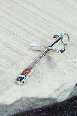 Multi Stone & Sterling Silver Pendant - Lynette Bowannie