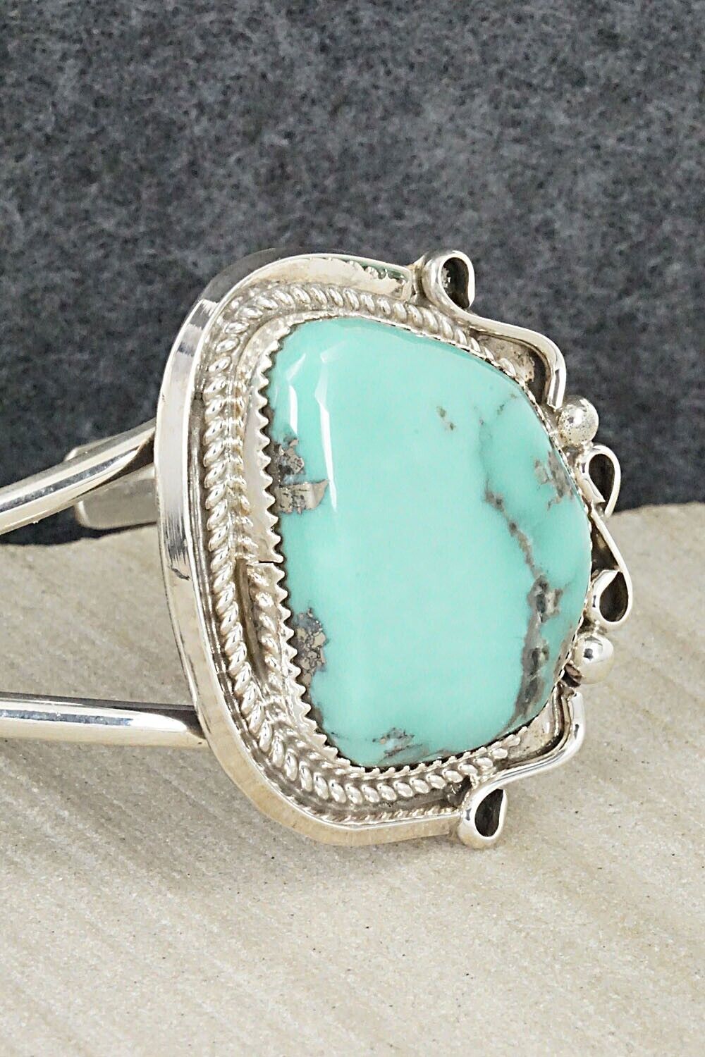 Turquoise & Sterling Silver Bracelet - Donavan Nez