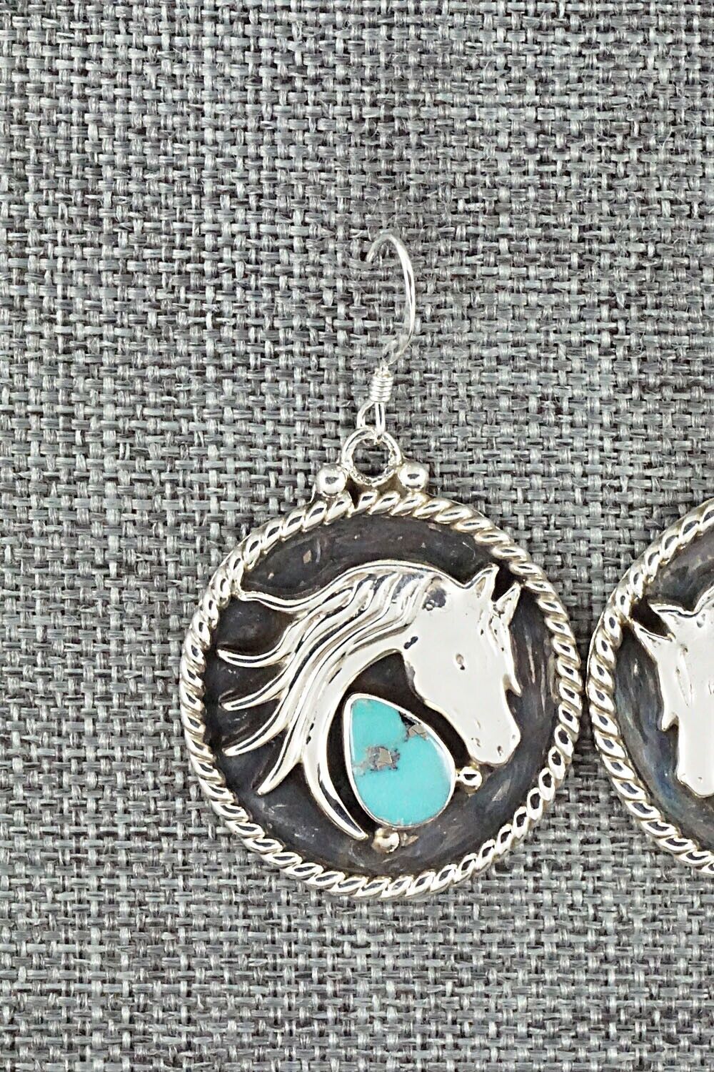 Turquoise & Sterling Silver Earrings - Genevieve Francisco