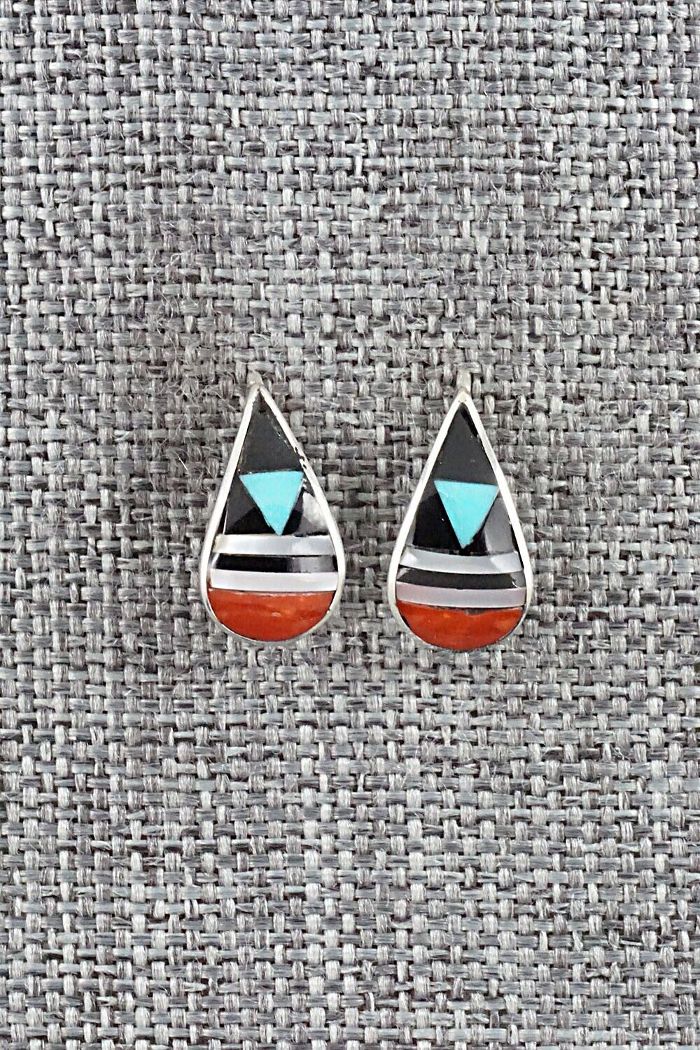 Multi Stone & Sterling Silver Earrings - Bernadette Boone