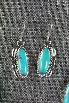 Navajo Turquoise & Sterling Silver Necklace and Earrings - Verley Betone