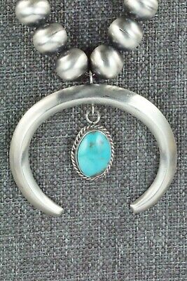Turquoise & Sterling Silver Pearl Necklace - Jan Mariano - High Lonesome Trading