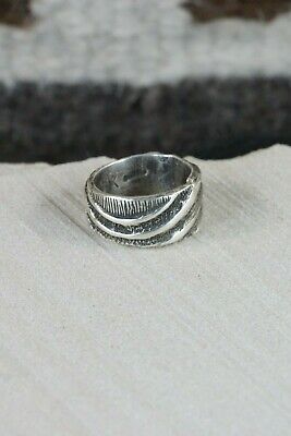 Navajo Sterling Silver Ring - Virgil Reader - Size 9 - High Lonesome Trading