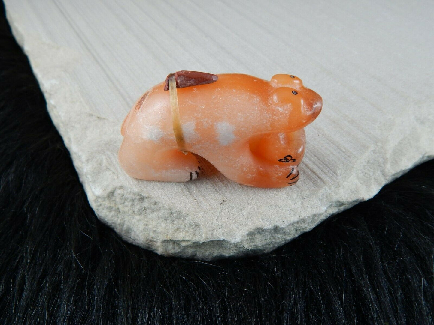 Bear Zuni Fetish Carving - Rick Kallestewa - High Lonesome Trading