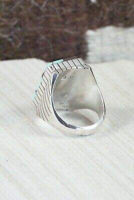 Turquoise and Sterling Silver Ring - Ray Jack - Size 11.5