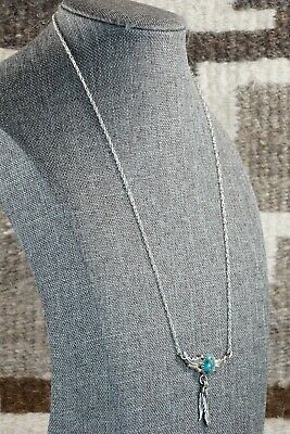 Navajo Turquoise and Sterling Silver Necklace - Roger Pino