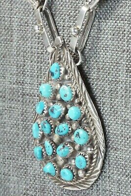Turquoise & Sterling Silver Necklace and Earrings - Darlene Begay