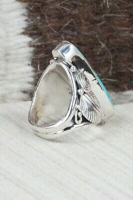 Turquoise & Sterling Silver Ring - Darrell Morgan - Size 5.5