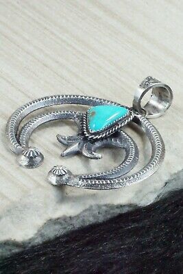 Turquoise & Sterling Silver Pendant - Kevin Billah