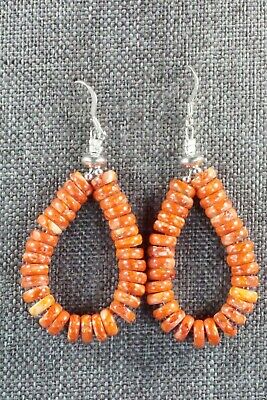 Spiny Oyster & Sterling Silver Earrings - Louise Joe