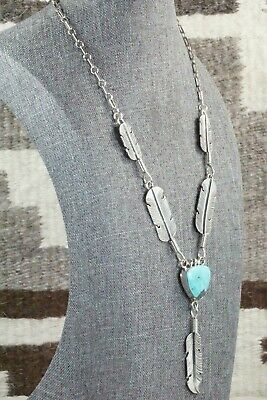 Turquoise & Sterling Silver Necklace - Gilbert Smith