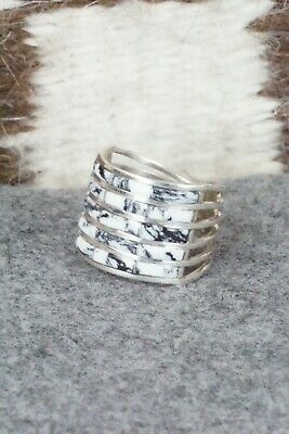White Buffalo & Sterling Silver Ring - Claresse Kylestewa - Size 7