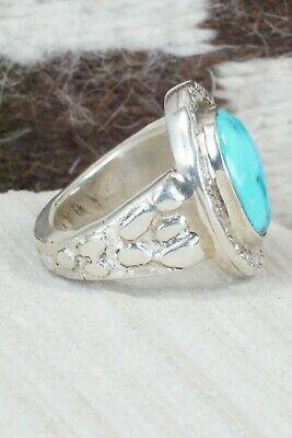 Turquoise & Sterling Silver Ring - Donovan Wilson - Size 9 - High Lonesome Trading