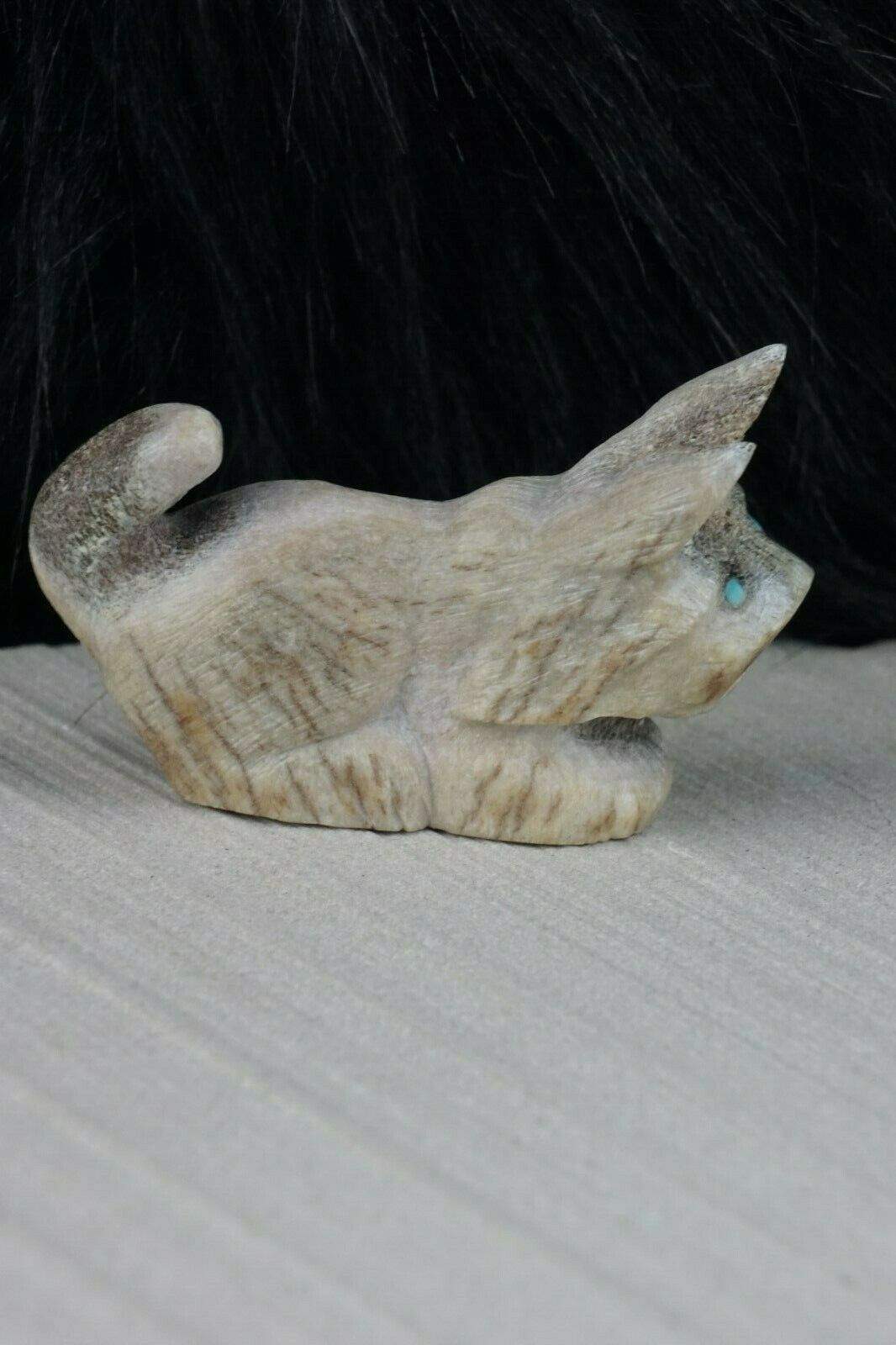 Dog - Zuni Fetish - Maxx Laate - Zuni Dog Carving - Native American - High Lonesome Trading