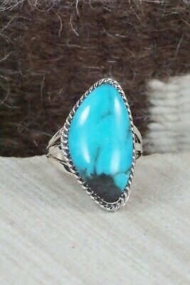 Turquoise & Sterling Silver Ring - Tom Dinesto - Size 6.75