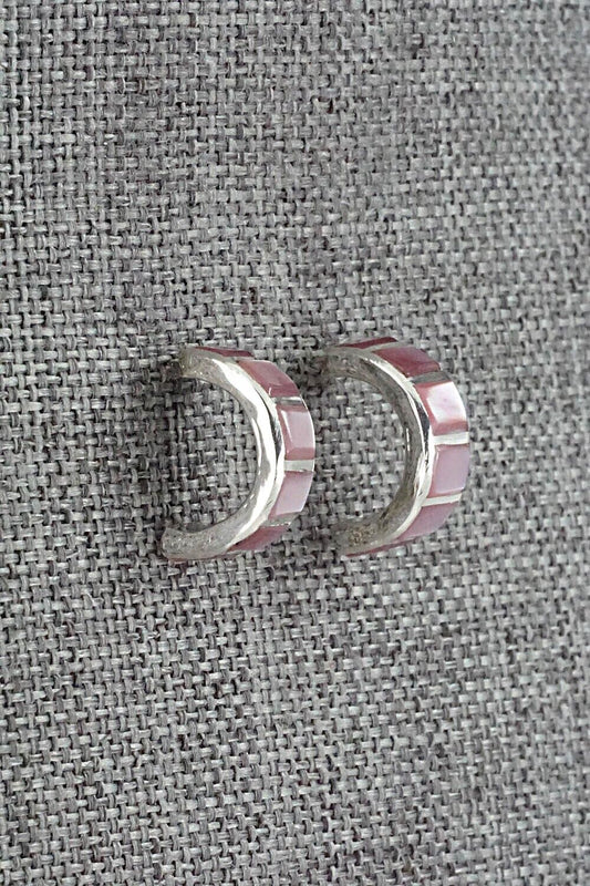 Mother of Pearl & Sterling Silver Earrings - Glennetta Luna