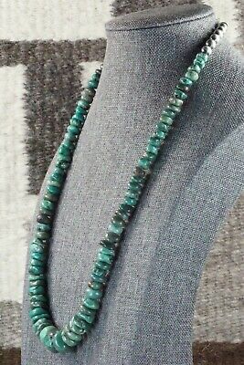 Turquoise & Sterling Silver Necklace - Navajo