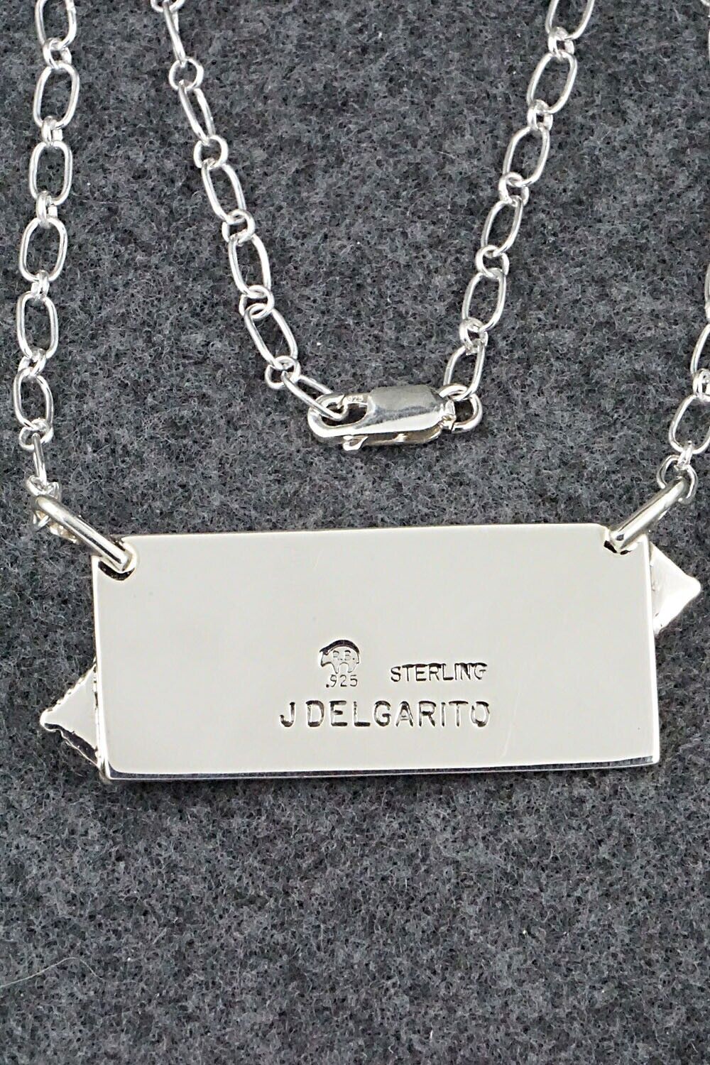 Turquoise & Sterling Silver Necklace - Jeremy Delgarito