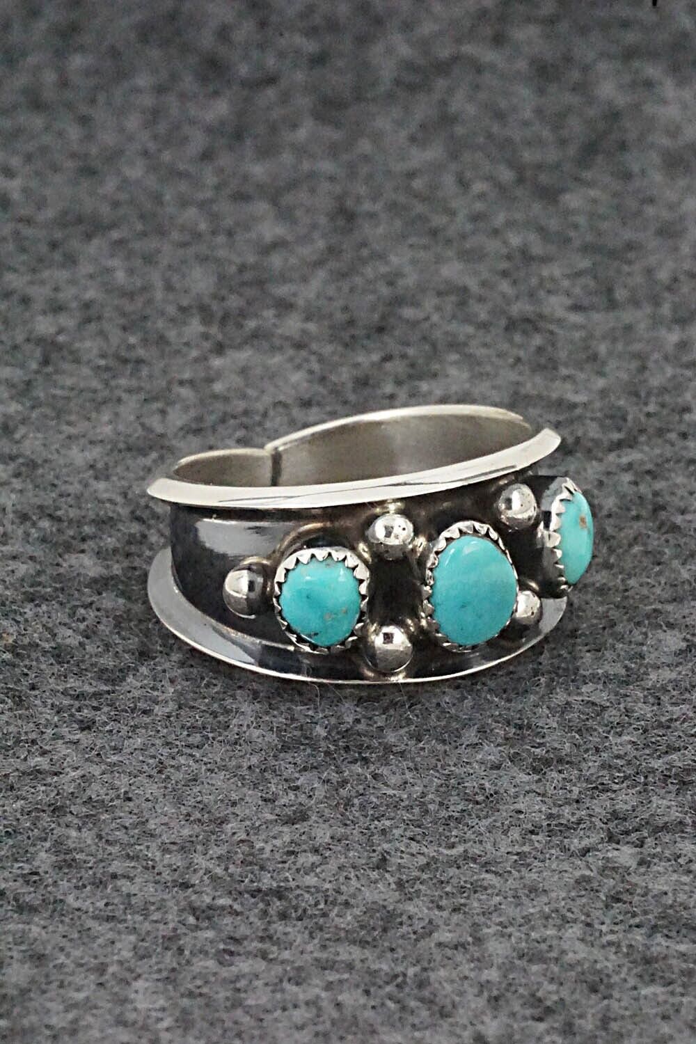 Turquoise & Sterling Silver Ring - Paul Largo - Size 10